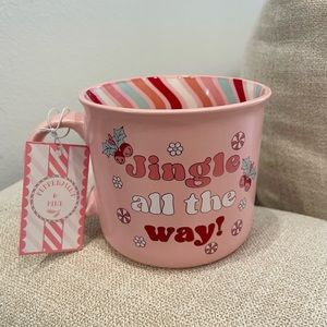 Peppermint & Pine Pink Christmas Mug